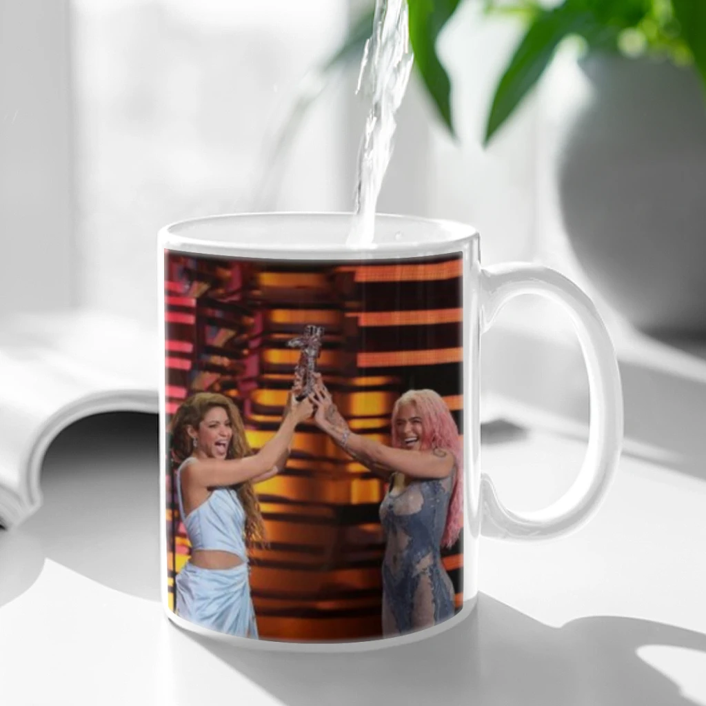 R-Rebelde and Shakira Ceramic Mug Cute Coffee Tea Milk Stave Mugs And Cups with Handle Novelty Gifts