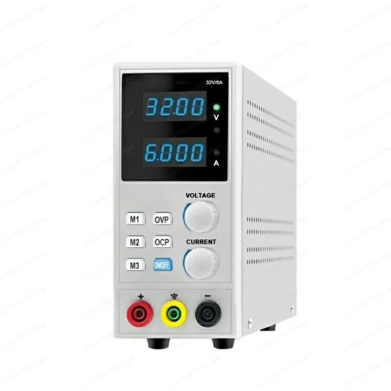 Memory Adjustable DC Power Supply, Auto Calibration, Preset Voltage Current 32V6A 5A PD