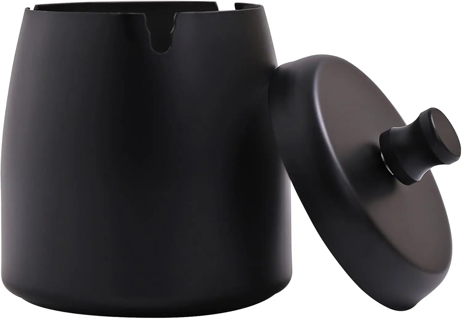

Small Outdoor Ashtray with Lid, Smokeless Stainless Steel, Smell Proof Windproof for Patio Home Office Tabletop, Odorless Car Ashtray (2.99x2.68x2.95)