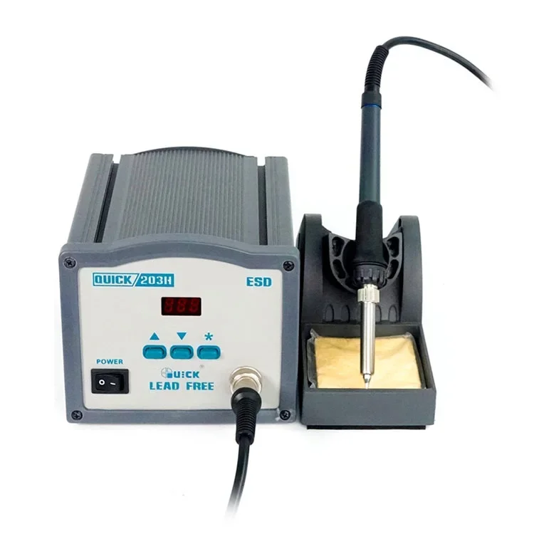 

Quick 203H lead-free soldering station 90W electric soldering iron digital display constant temperature soldering station