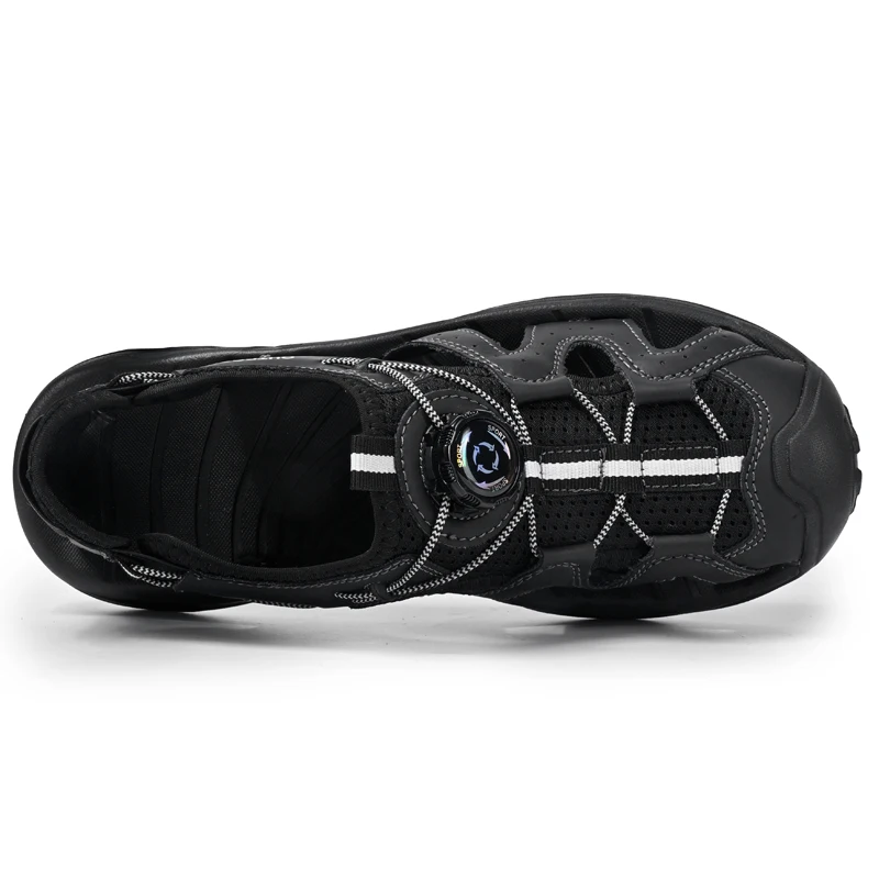 High-quality men's leisure sports sandals summer new breathable outdoor sandals with thick soles and comfortable sandals 38-47 image 5