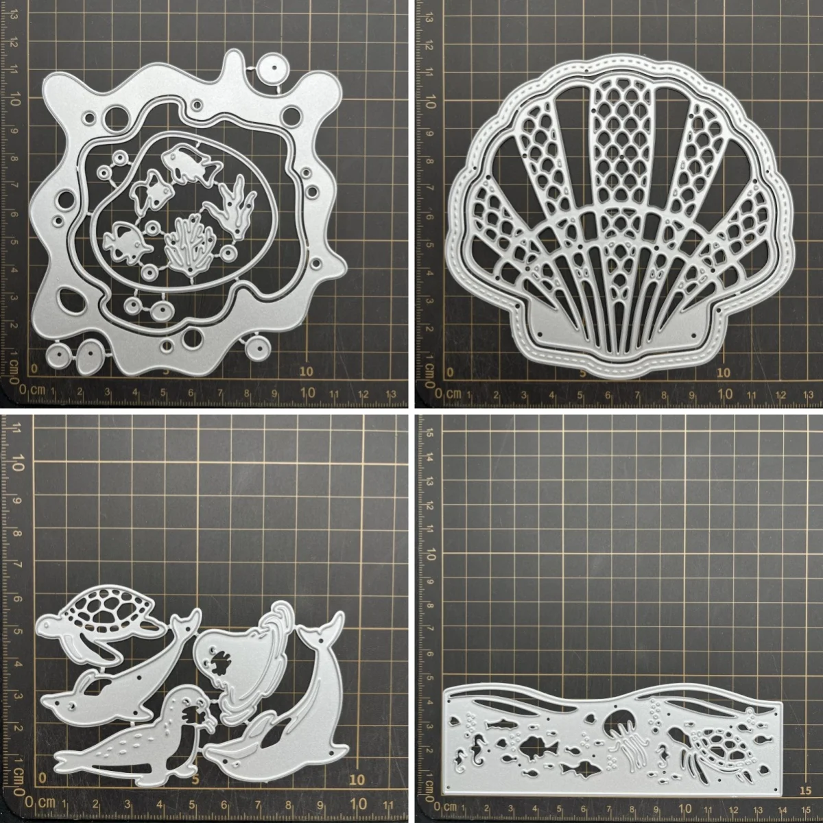 4 kinds ocean shell dolphin Metal Cutting Dies Stencils For DIY Scrapbooking Decorative Embossing Handcraft Die CutsTemplate