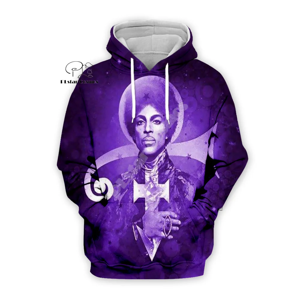 Popular Singer Prince Rogers Nelson Purple Vintage Colorful Retro Streetwear 3DPrint Harajuku Pullover Casual Jacket Hoodies A16