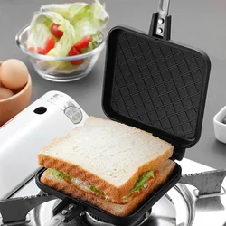 Sandwich Frying Pan Removable Wooden Handle Outdoor Camping Sandwich Muffin Baking Pan Home Pans Kitchen Accessories