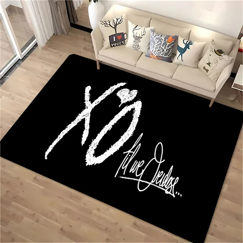 Hot Rapper The Weeknd X0 Carpet for Living Room Bedroom Hallway Alfombra Anti-slip Soft  Area Rug Sofa Doormat Home Decor Tapete