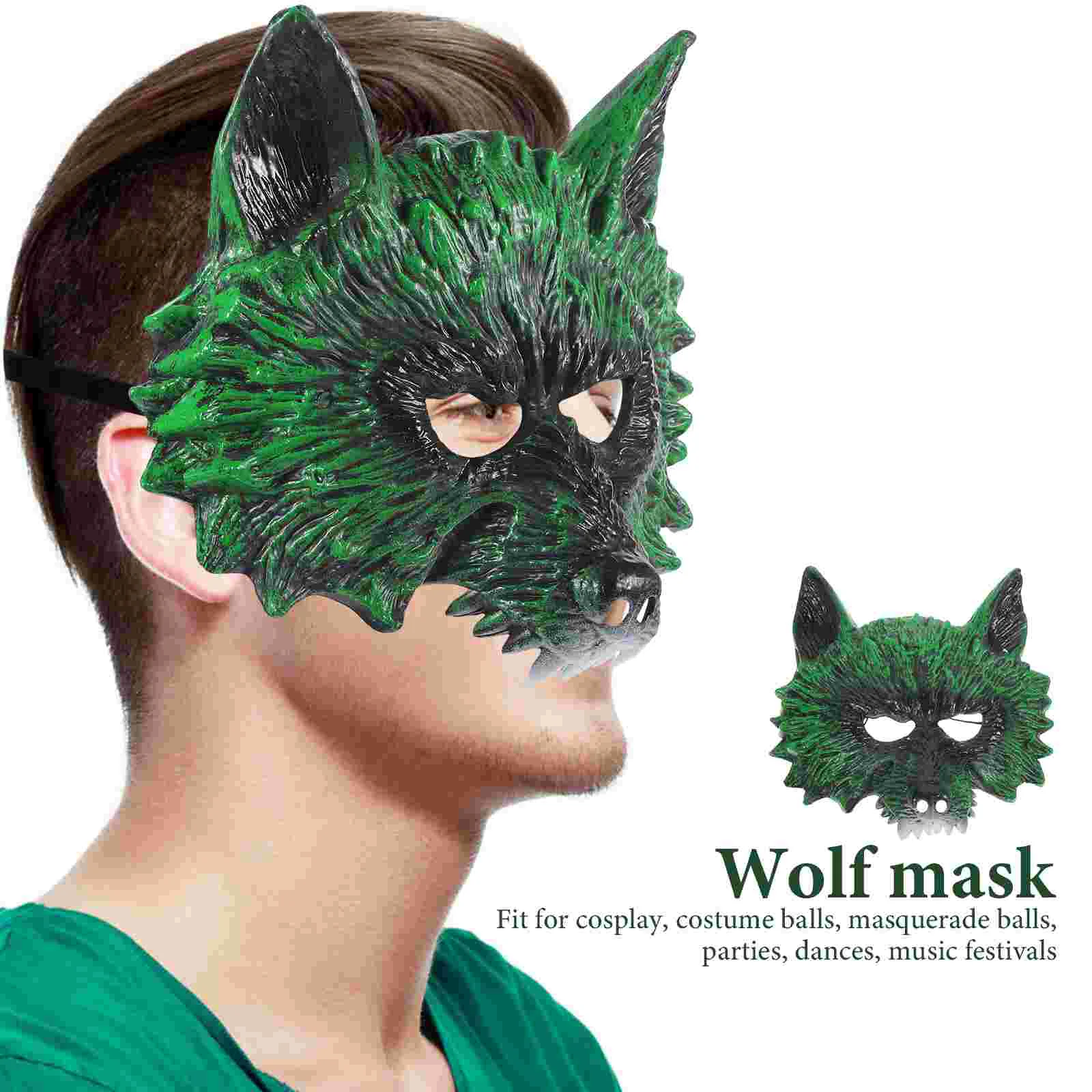 Wolf Masker Cosplay Party Weerwolf Maskers Halloween 3d Kostuum Rekwisieten Kostuums Outfit Prom Volwassen