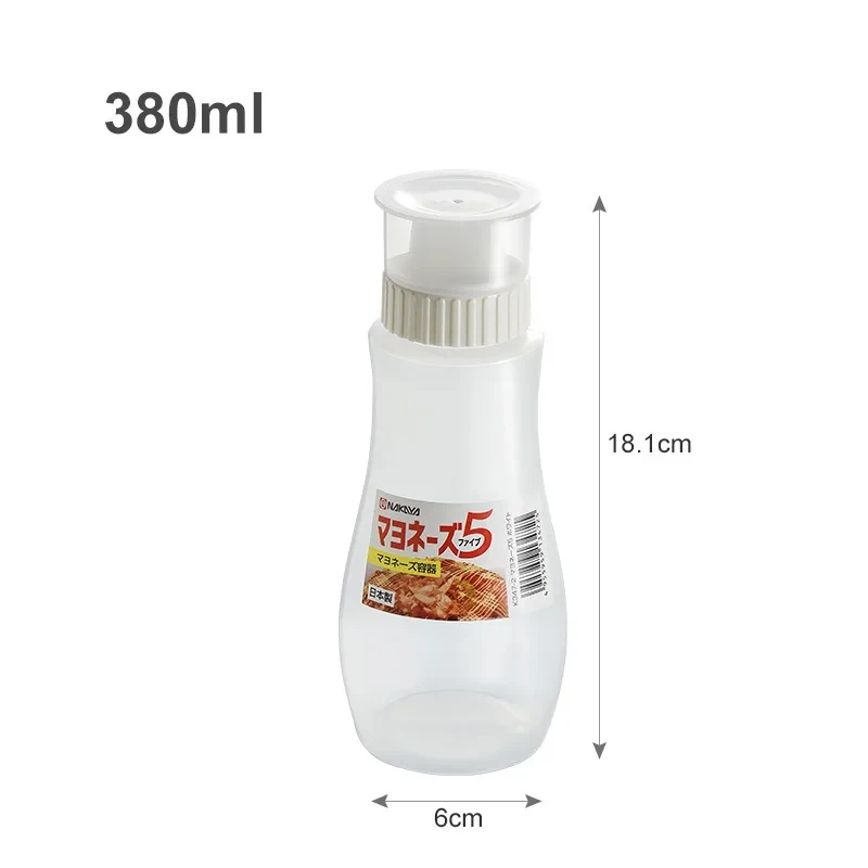 380ml Mustard Sauces Dispenser Tools Ketchup Squeeze Bottle Salad Container Box With Cap Lids Portable Soy Sauce Storage Boxes