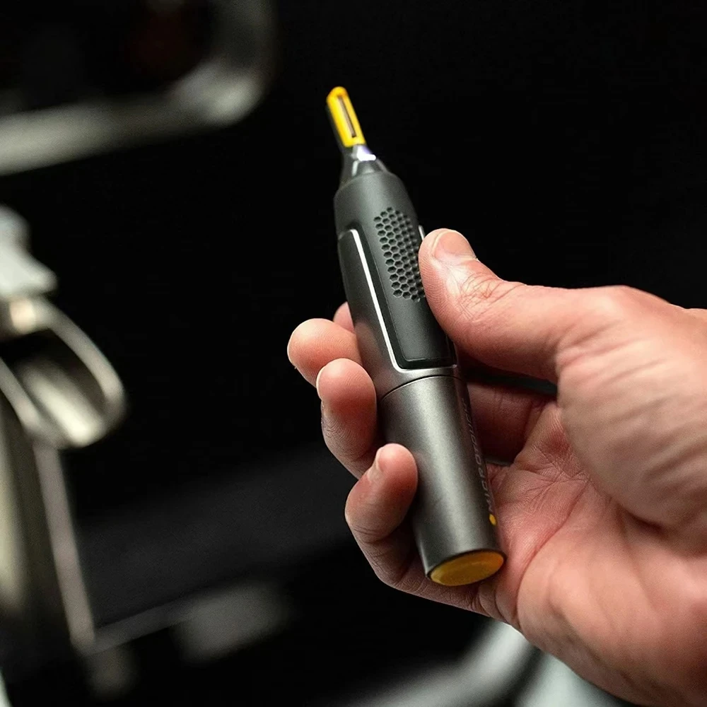 Electric Nose Ear Hair Trimmer Ultra Thin Precision Trimmer Portable Ear Trimmer for Men Nose Hair Shaver Waterproof Safe Clean