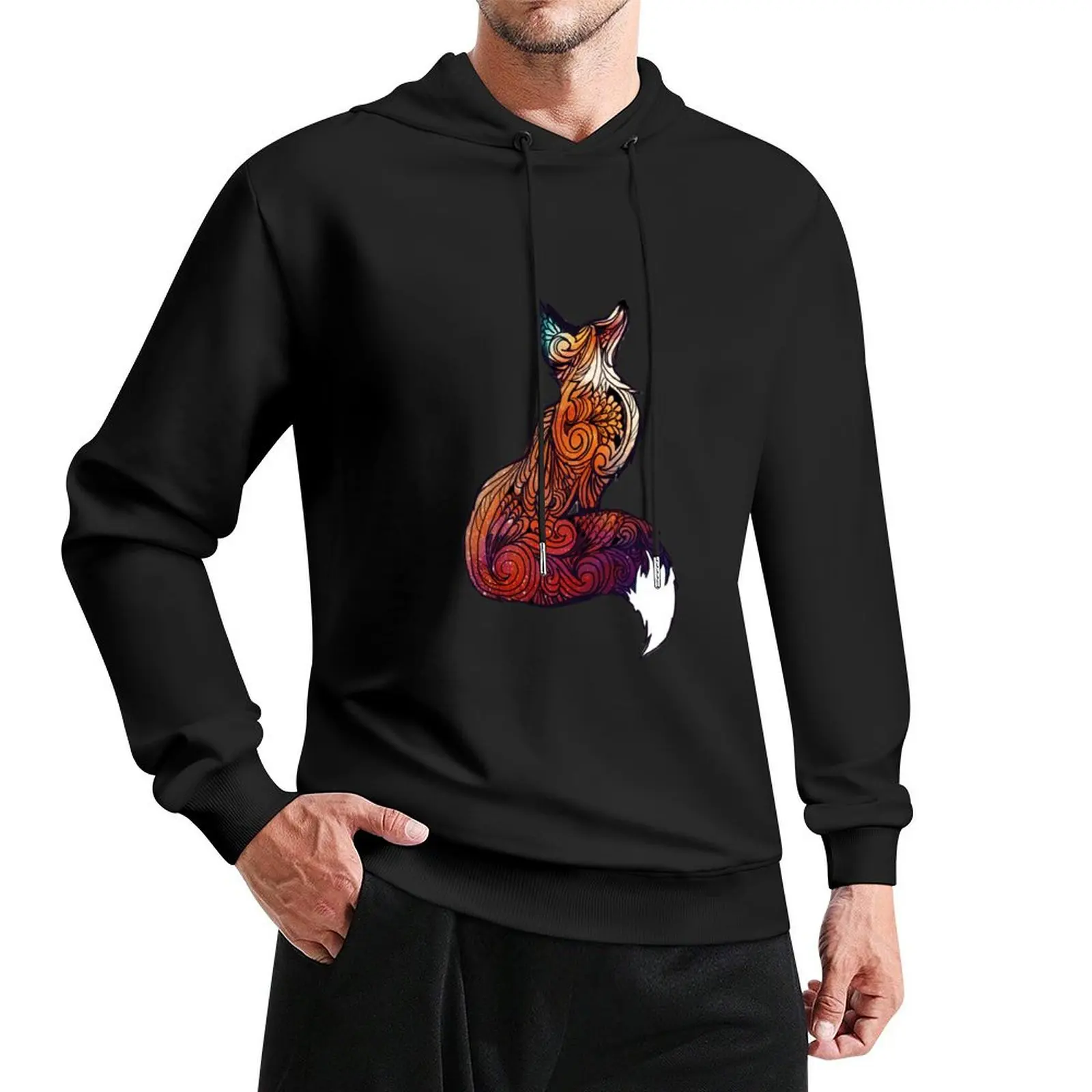 

Space Fox Pullover Hoodie mens clothes autumn new products mens clothing designer hoodies