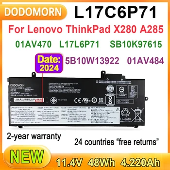 Lenovo-thinkpadラップトップバッテリー、x280、a285シリーズ、sb10k97619、01av470、01av471、l17c6p71、l17l6p71、sb10k97617、48wh、新品