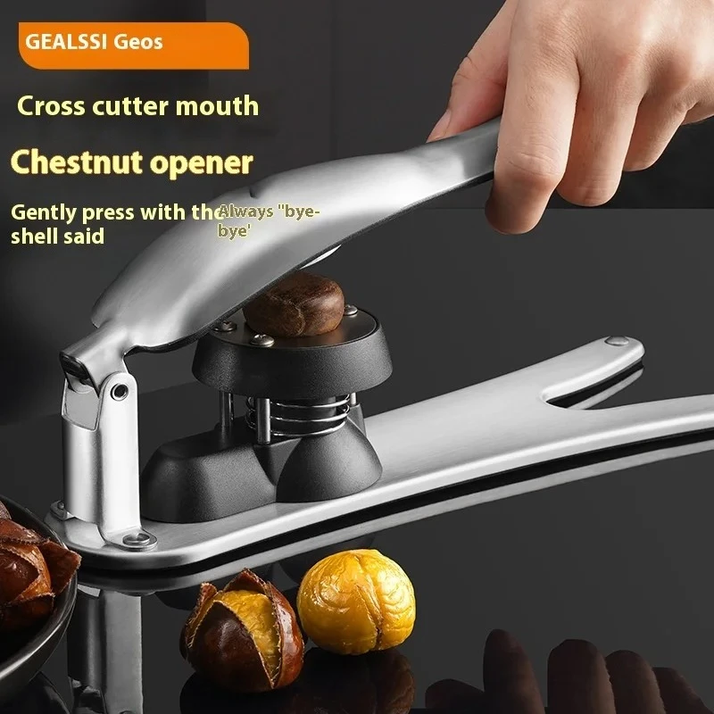 Stainless Steel Chestnut Opener, Household Nut Peeling Chestnut Artifact, Multi-functional Chestnut Clip