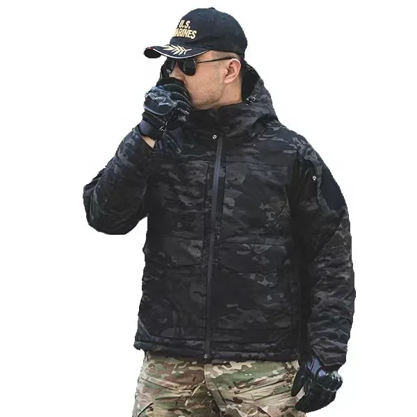 Outdoor Heat Reflection Tactical Multi-color Jacket Winter Warm Plus Size Coat Tactical Uniform For Men