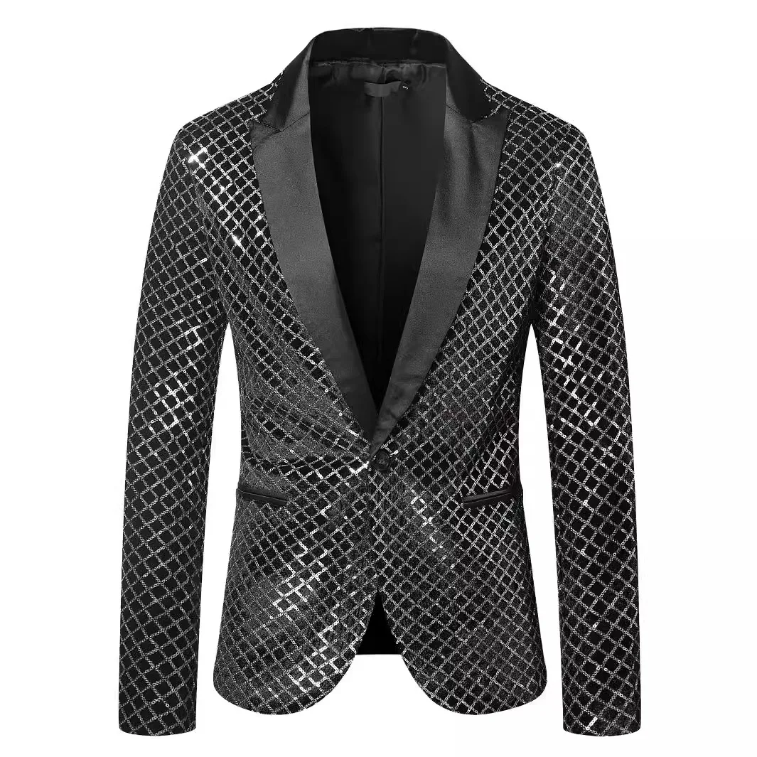 スパンコールダシキアフリカ服男性用春秋アフリカ長袖-v-ネックポリエステルブレザーカジュアル男性コートアフリカ服