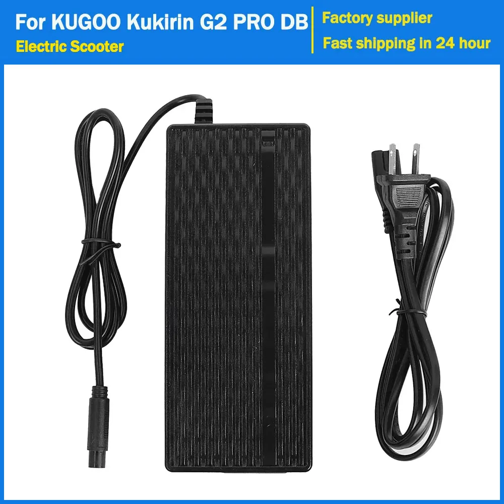 

Зарядное устройство для литиевой батареи 54,6 В, 2 А для KUGOO Kukirin G2 PRO DB, зарядное устройство для электрического скутера, вилка европейского стандарта, США, аксессуары, детали
