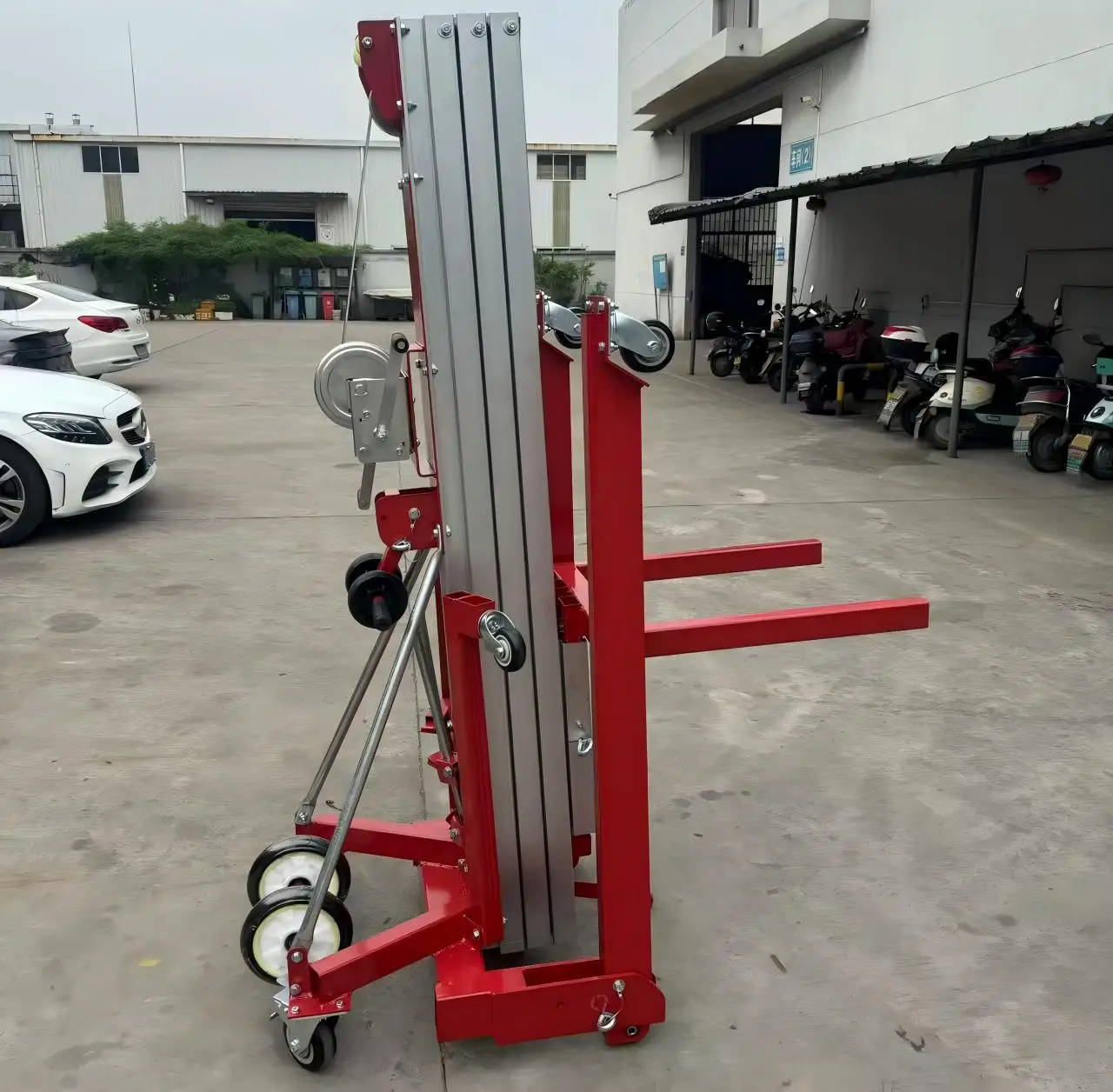 3.5m 5m 6.5m 7.9m Aluminum Alloy Manual Hand-Cranked Lift Portable Height Adjustable Lifting Platform for Home Use New for