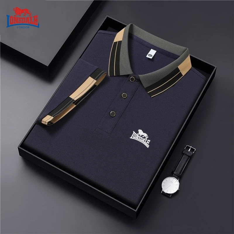 قميص بولو رجالي جديد عالي الجودة بأكمام قصيرة، موضة الصيف، كاجوال، ممتص للعرق، مسامي، تي شيرت رائع #3