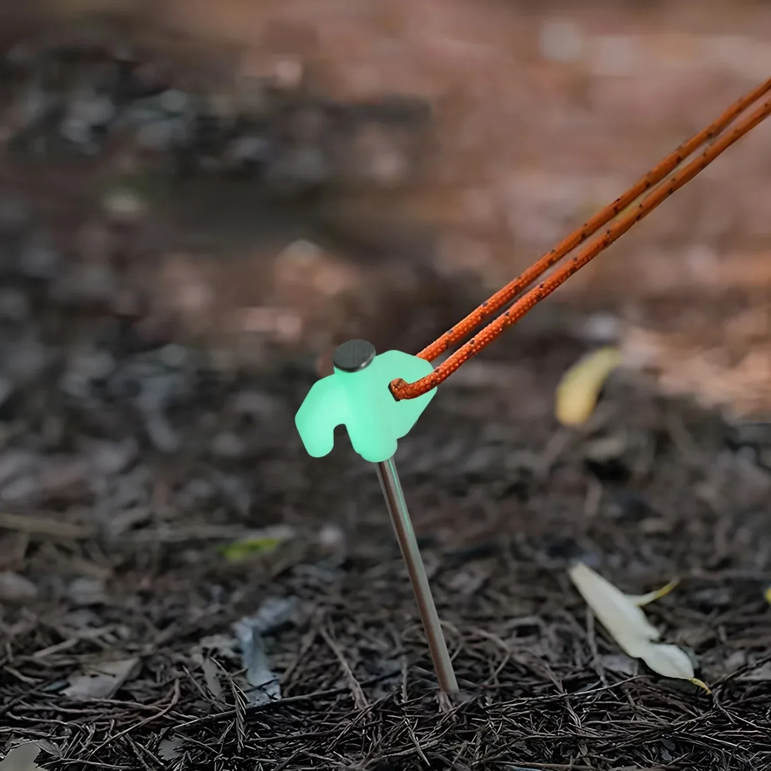 20cm/7.8in Luminous Tent Peg Camping Ground Nails, Picnic Shelter Awning Tent Stakes Nail 4/6/10pcs