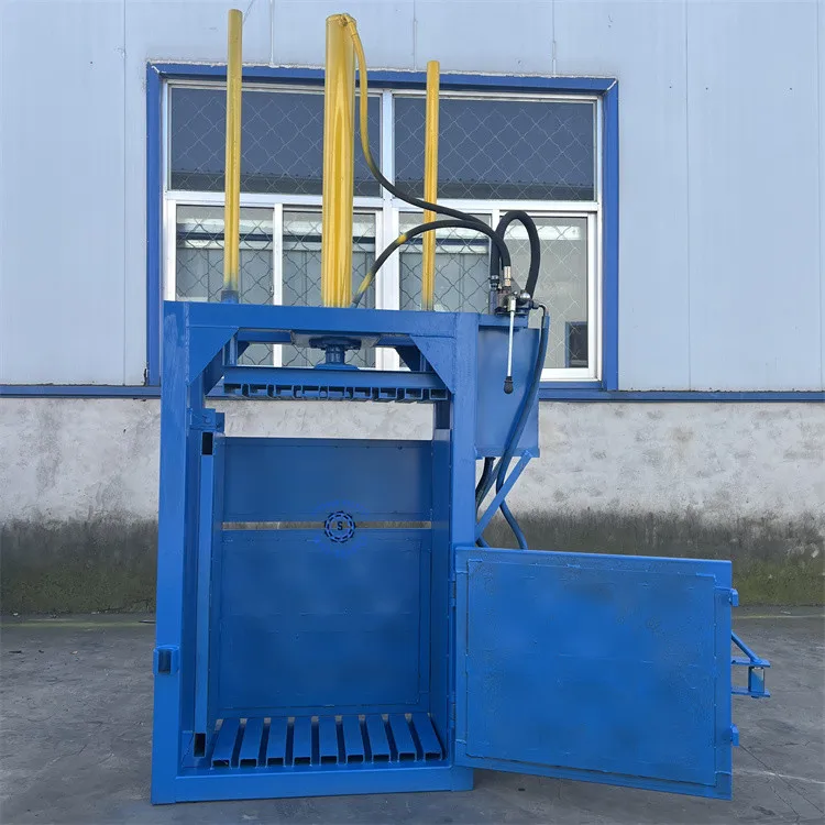 Vertical Semi-automatic Hydraulic Packer /Waste Paper Baler Of Garbage Station /Waste Cloth Waste Compressor