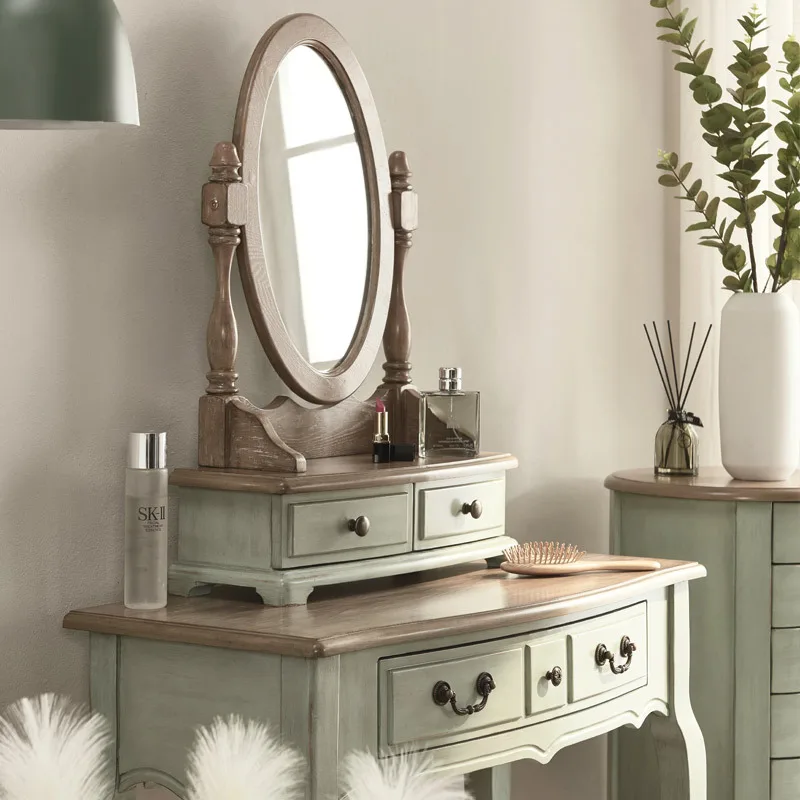 Nordic Solid Wood Dressing Table Makeup Storage For Home Vanity Multifunction Household Bedroom Penteadeiras Household Furniture