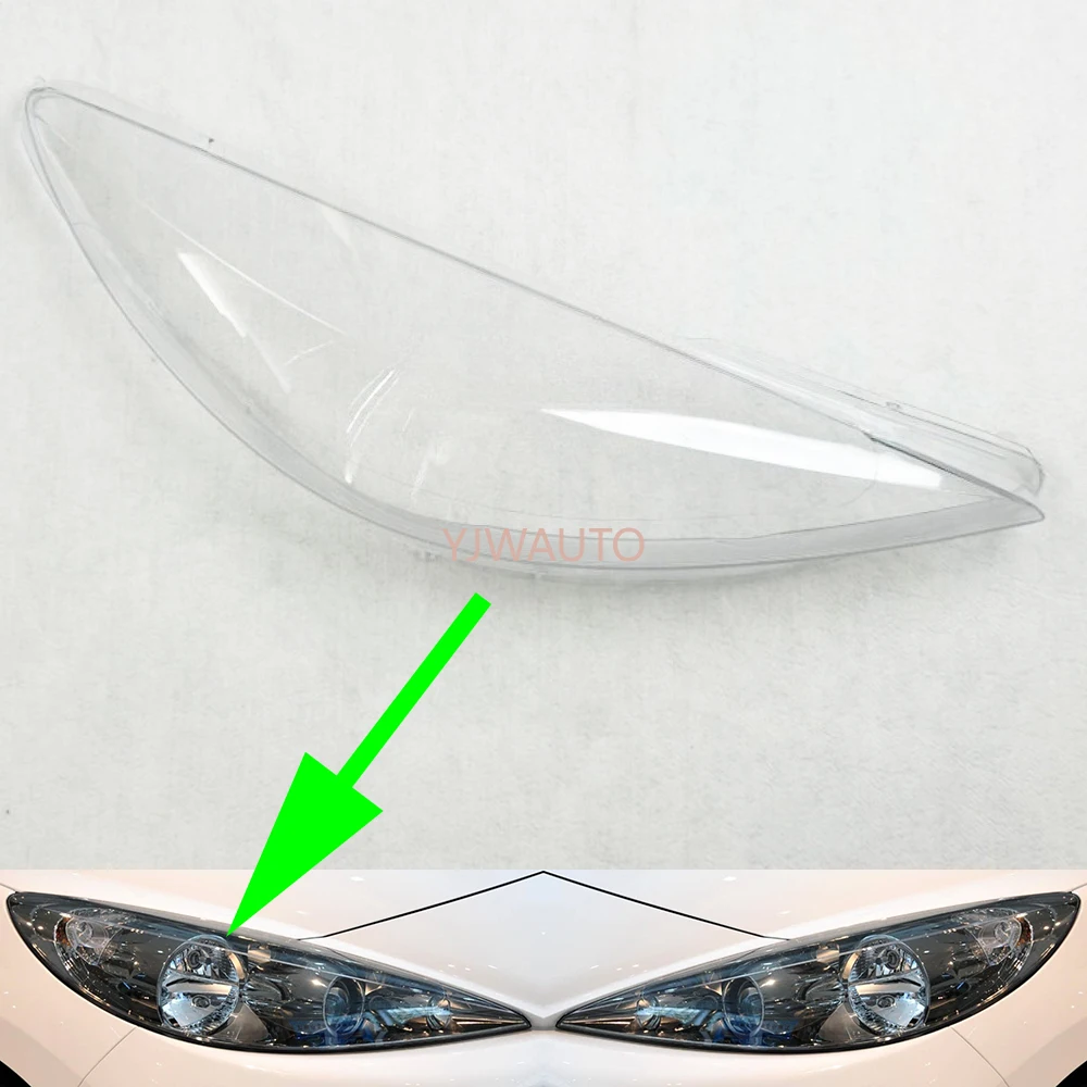 

For Peugeot 207 CC 2008 2009 2010 2011 2012 2013 Headlight Cover Car Headlamp Lens Glass Front Lampshade Auto Lamp Shell