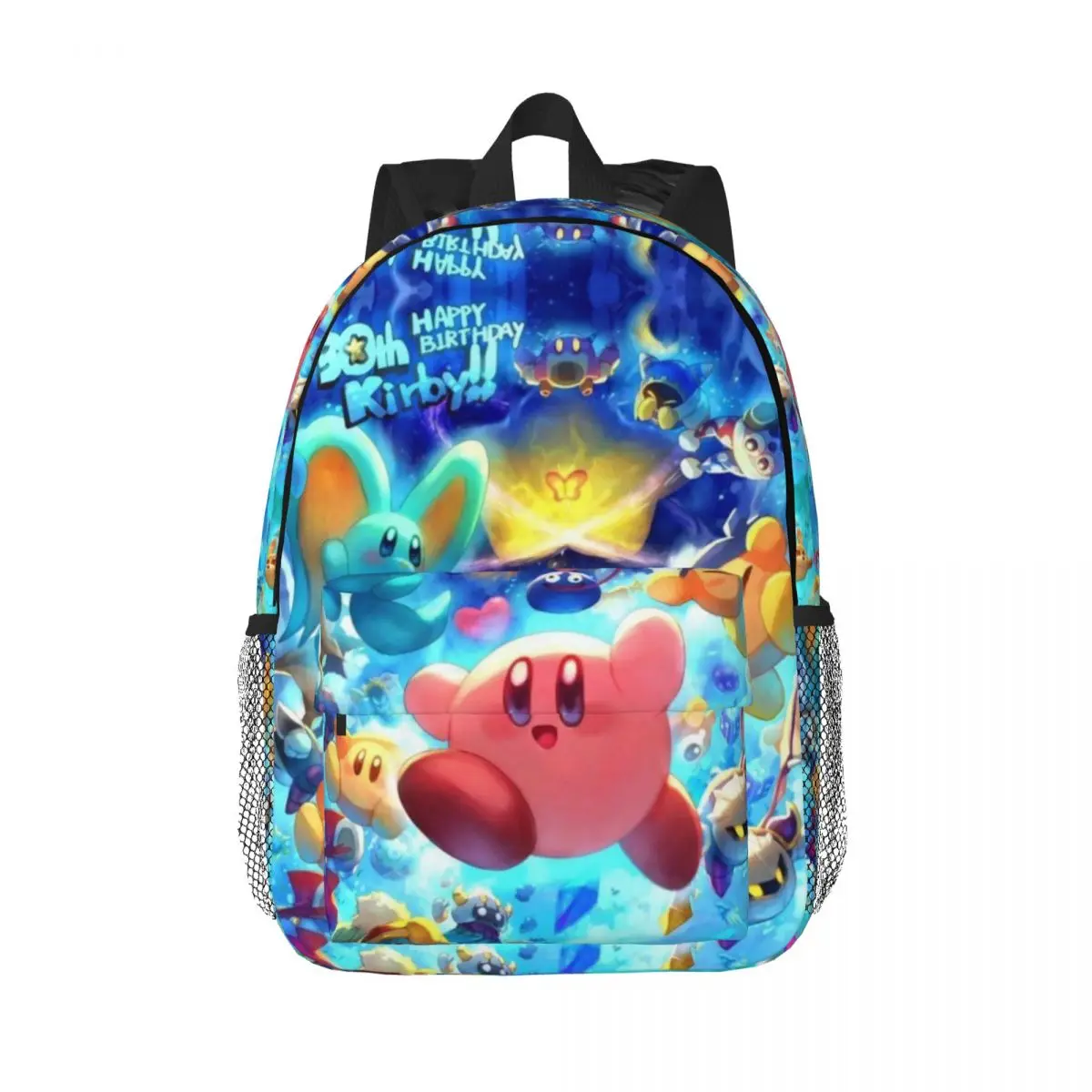 Similar-To-Kirby-Style For Girls Boys Large Capacity Student Backpack Lightweight waterproof Backpack 15inch