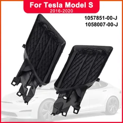 Fog Lamp Protective Cover For Tesla Model S 2016-2020 Car Front Bumper FogLamp Frame Front Frame Grille 1057851-00-J 105800700J