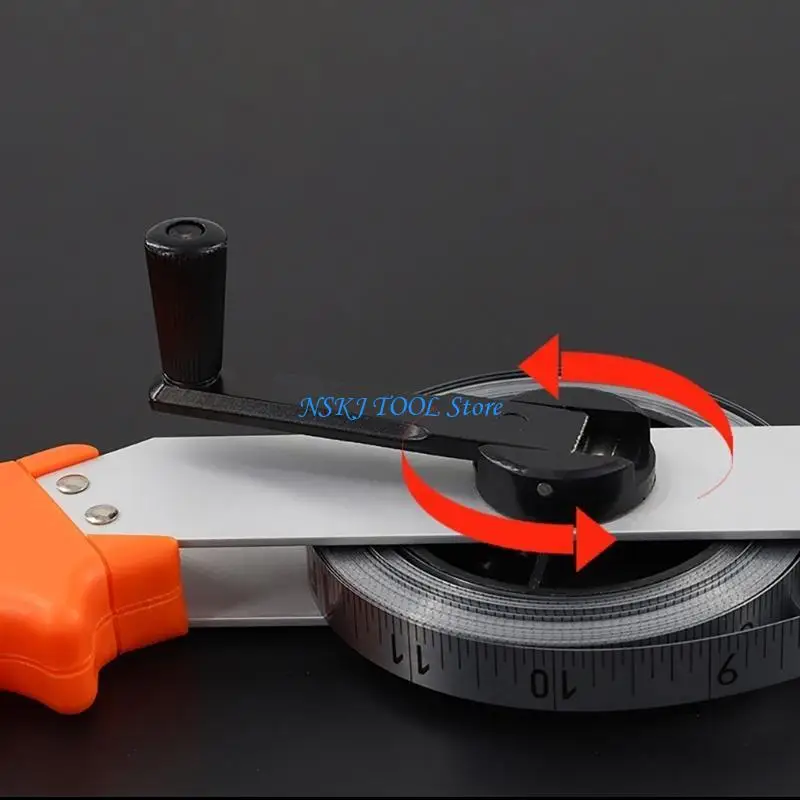 

L8RC Oil Tanks Gauging Tape Depth Measuring Tool Brass Plumbs Bob Double side Marking for Accurate Liquid Level Measurement