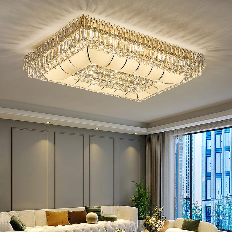 Modern Light Luxury Ceiling Led Crystal Light Home Decoration Living Room Bedroom Villa Dining Room Kitchen Balcony Lighting