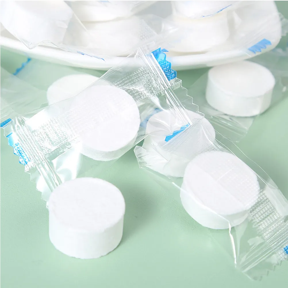100Pcs Compressed Face Towel Premium Disposable Non-Woven Travel Towel Expands in Water Soft Makeup Remover Camping Hiking