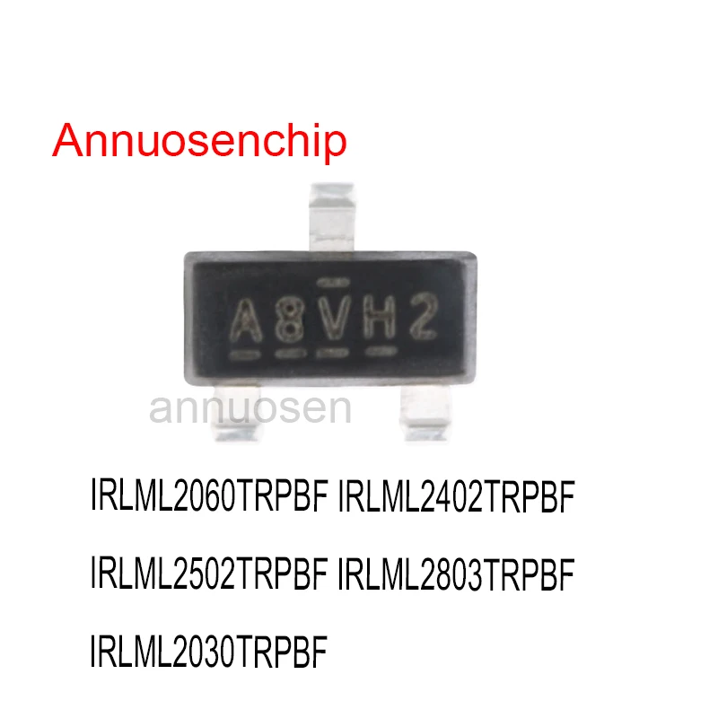 100pcs New and Original IRLML2060 IRLML2402 SOT-23 IRLML2060TRPBF IRLML2402TRPBF IRLML2502TRPBF IRLML2803TRPBF IRLML2030TRPBF