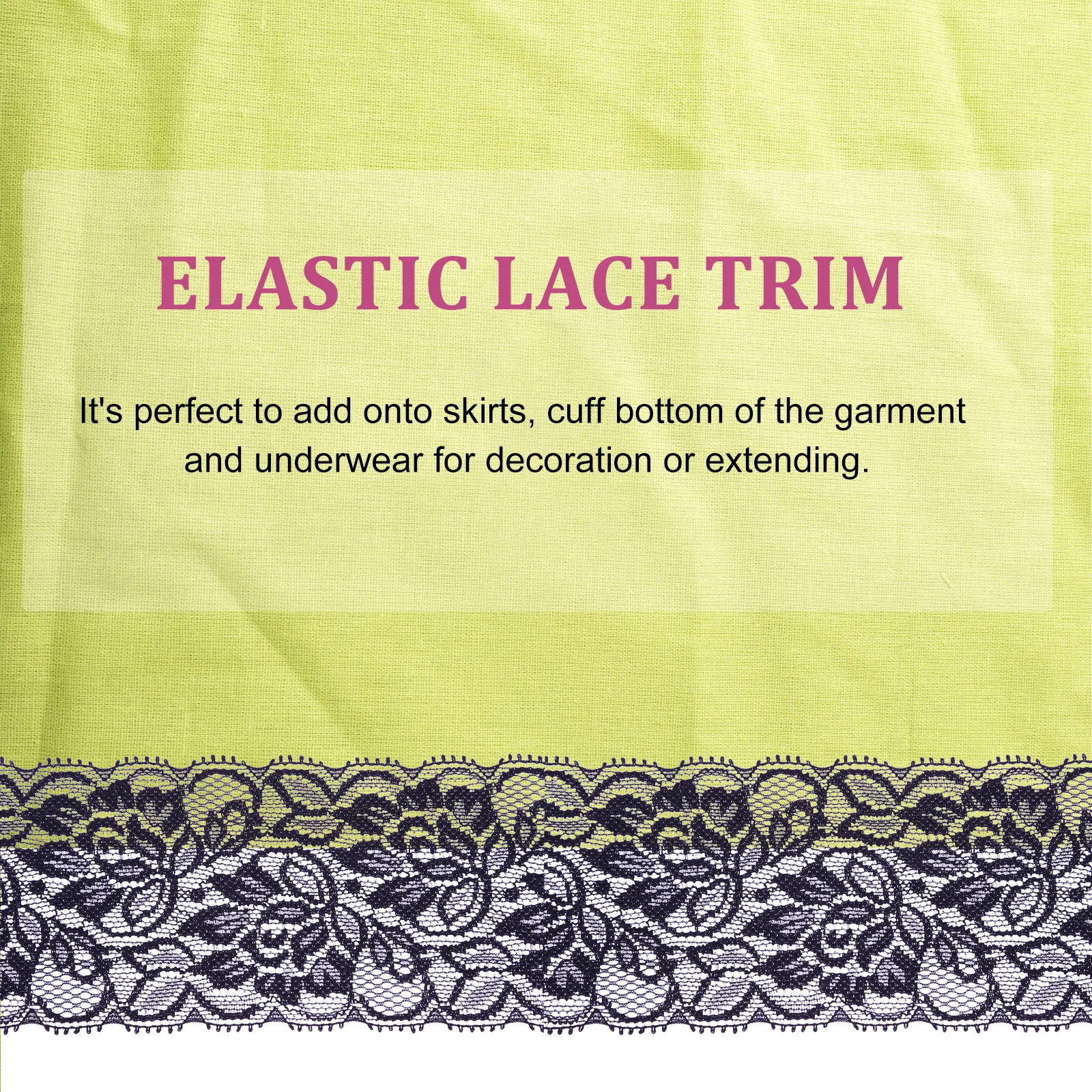 

Lace Trim Accessories White Embroidery Fabric Decorations Clothing DIY Crafts Sewing Elastic Trims Garment