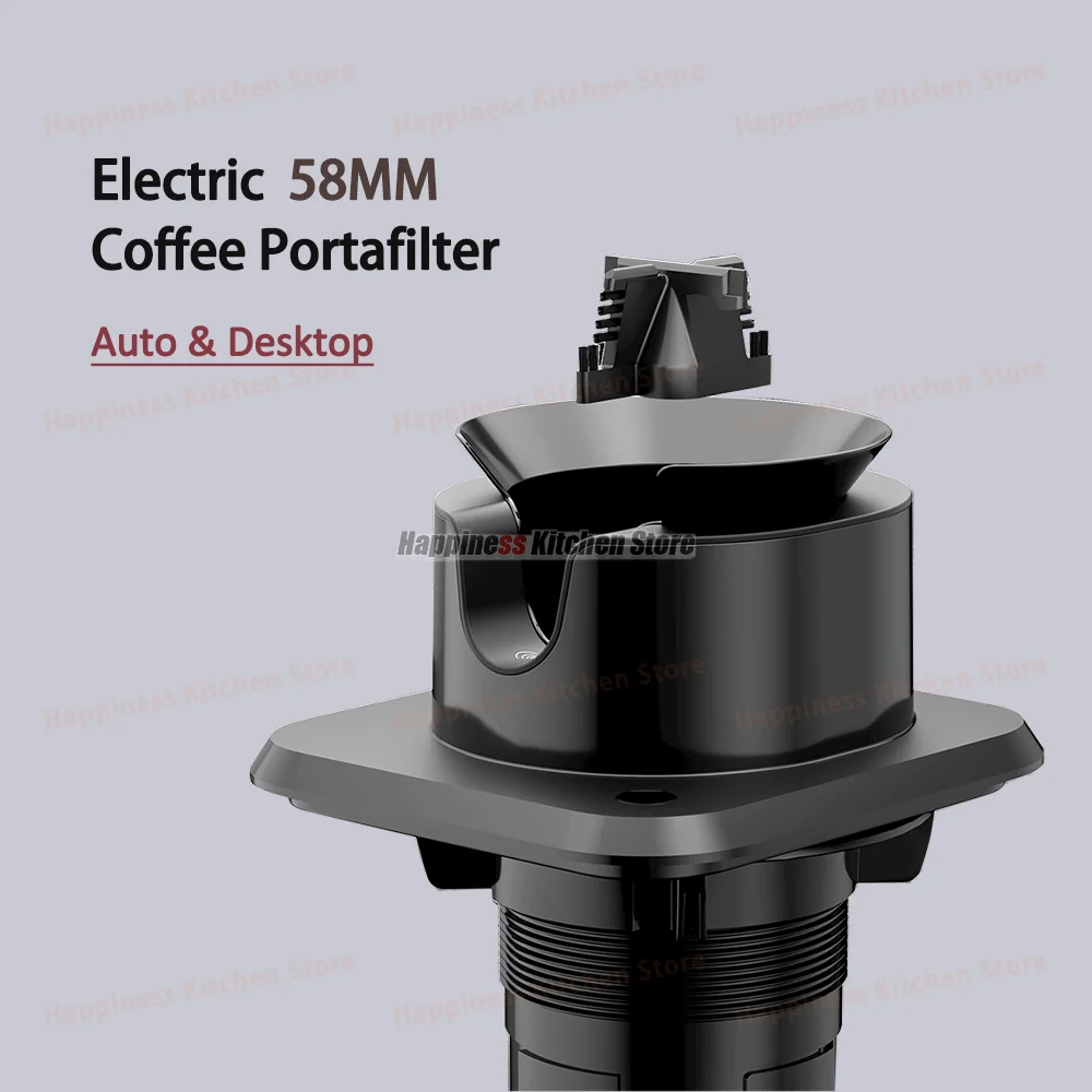 

58mm Automatic Coffee Portafilter Cleaner Desktop Electric Coffee Filter Cleaner For Different Shapes Cafe Equipment