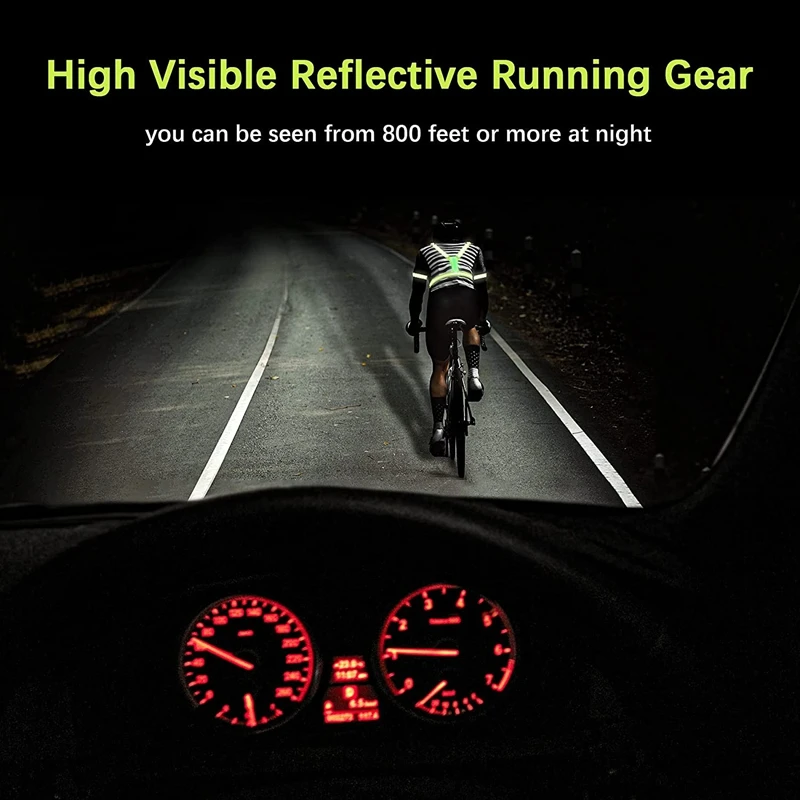 Светоотражающий жилет, подзаряжаемый от USB, яркий жилет с высокой видимостью, регулируемые повязки на плечо