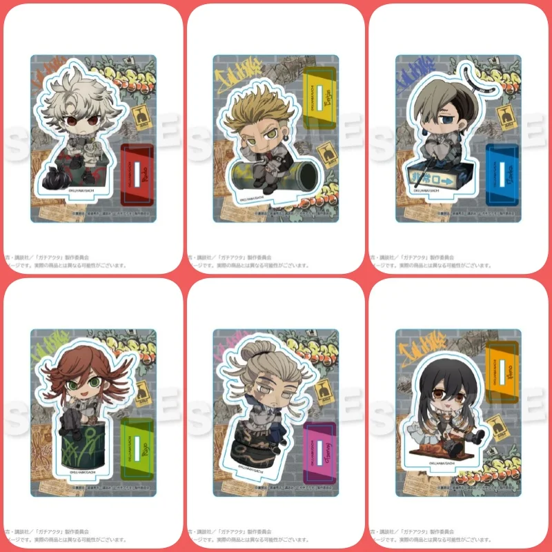 10CM HOT Anime GACHIAKUTA Character Acrylic Stand Q-version Rudo/Enjin/Zanka/Riyo Collecting Accessories Cosplay Toy For Gift