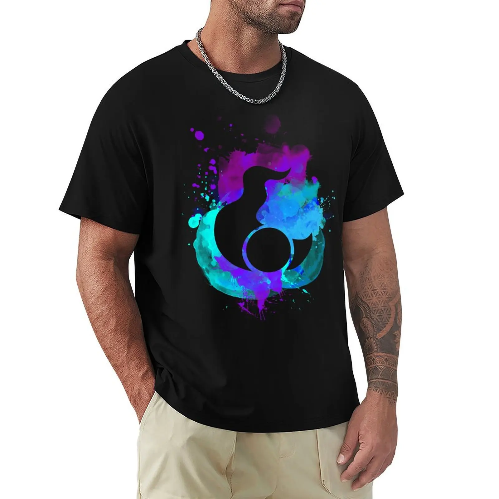 Tzeench splatter T-Shirt Dry Fit Athletic Short Sleeve Shirt