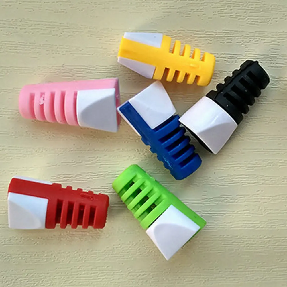 

50Pcs Data Cable Sleeve Protector Universal Charging Cord Cover ABS PVC Material Prevent Breakage Colored Design Easy