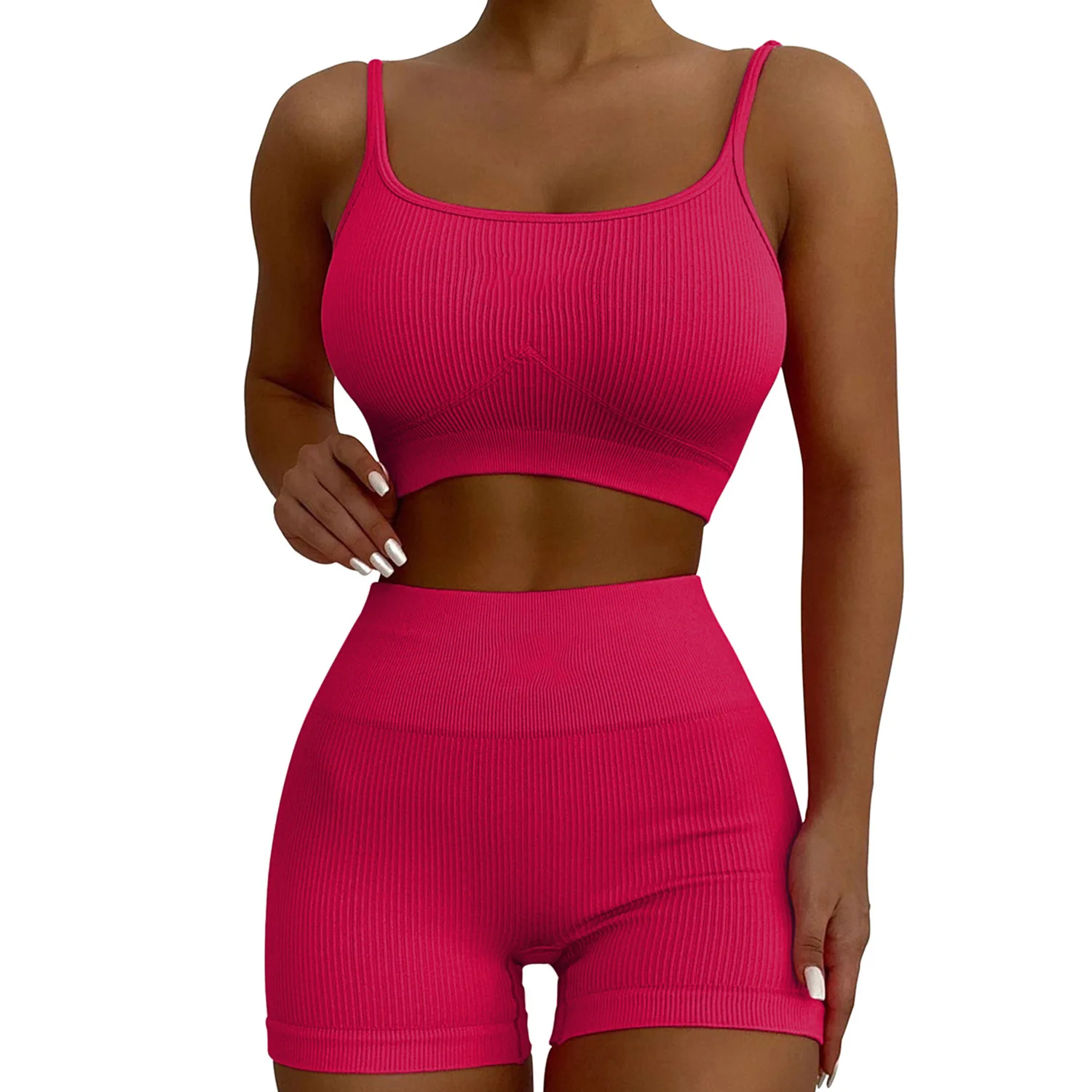 Seamless Shark Knitted Yoga roupas para senhoras, Sports Fitness Suit, Novo