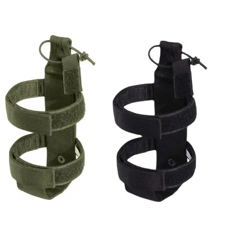 Molle กระเป๋าใส่กระบอกน้ำแบบพกพากระบอกน้ำสำหรับปีนเขาเดินป่า tas Carrier กาต้มน้ำที่วางขวดน้ำติดรถจักรยาน