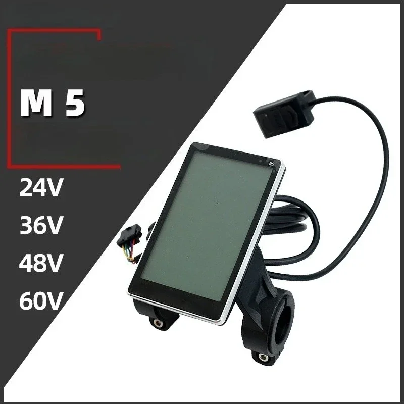 

M5 24V 36V 48V Electric Bicycle Colorful Display E Scooter LCD Panel With USB For Mountain Electric Bike Parts (5PIN)