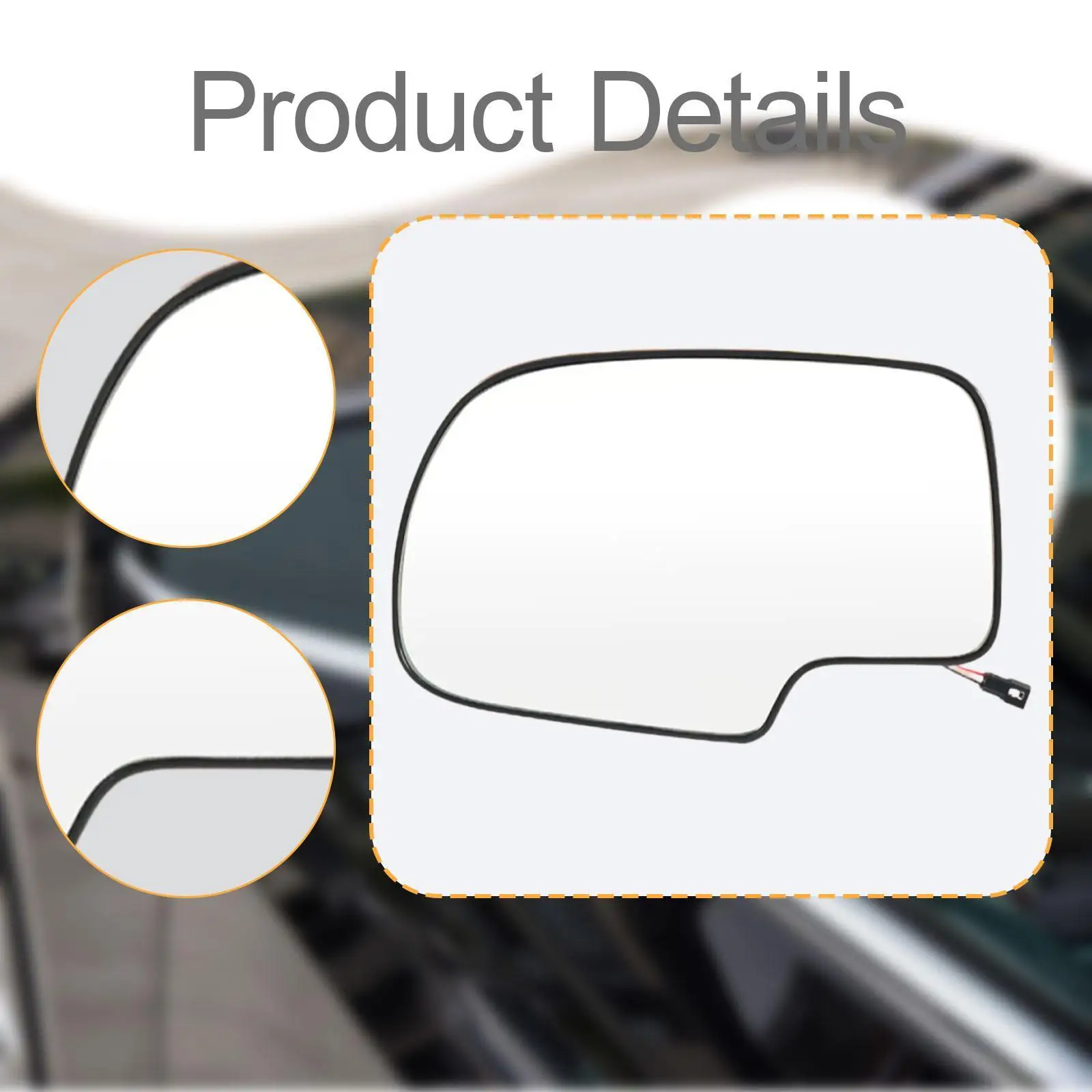 88944391 Driver Side Heated Mirror Glass Quick Installation Accessory Replace