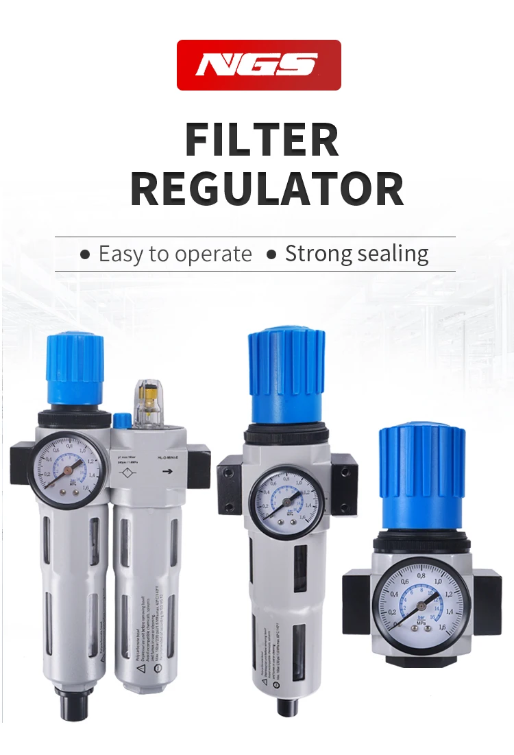 Regolatore Filtro Compressore d'Aria 3/8" ORAZIO Industriale Trappola di Umidità Dell'acqua