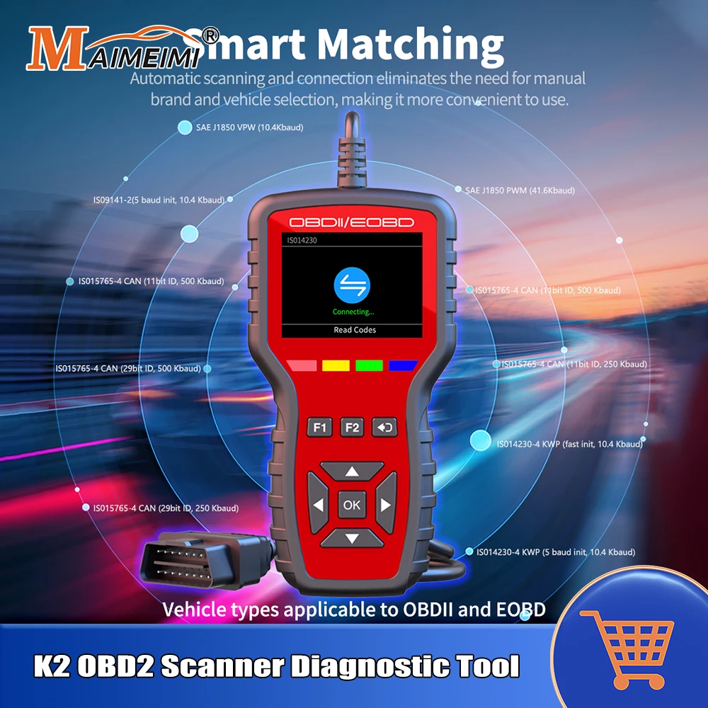 K2 OBD2 Scanner Mul…