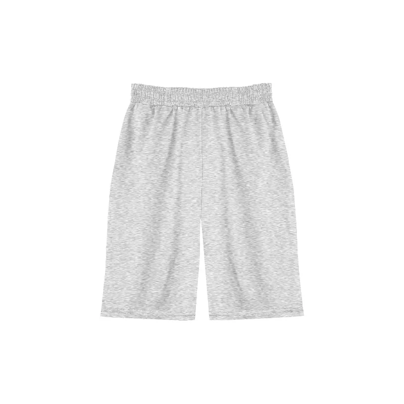 Women's dragon print shorts suitable for vacation and beach - loose knee length elastic shorts for spring, summer