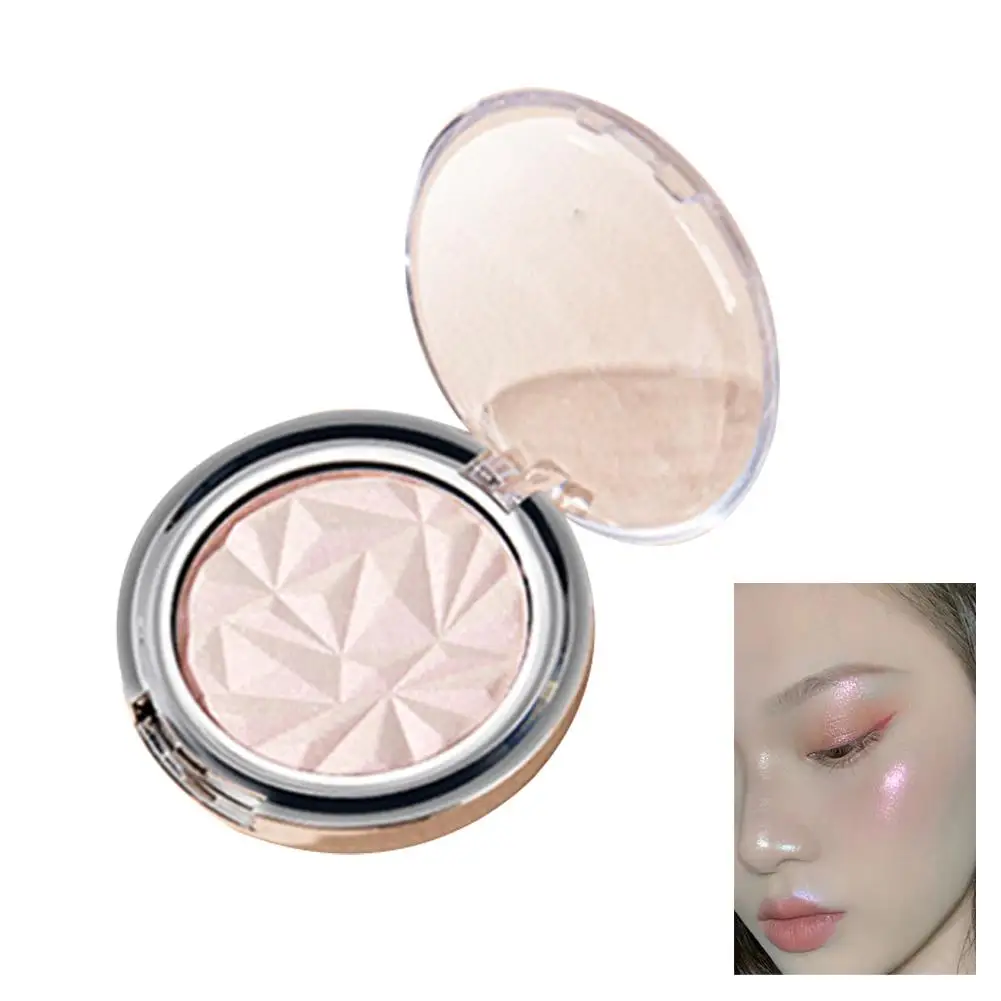 Palette di polvere per evidenziatori da donna illuminatore di Pallete bagliore a lunga durata contorno viso cosmetici luccicanti evidenziazione della luce dell'acqua K2E7