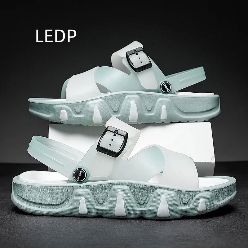 New Summer Thick-soled Couple Beach Shoes Sandals Men's Slippers Comfortable Fashion Versatile 2023 Spring and Summer Explosions