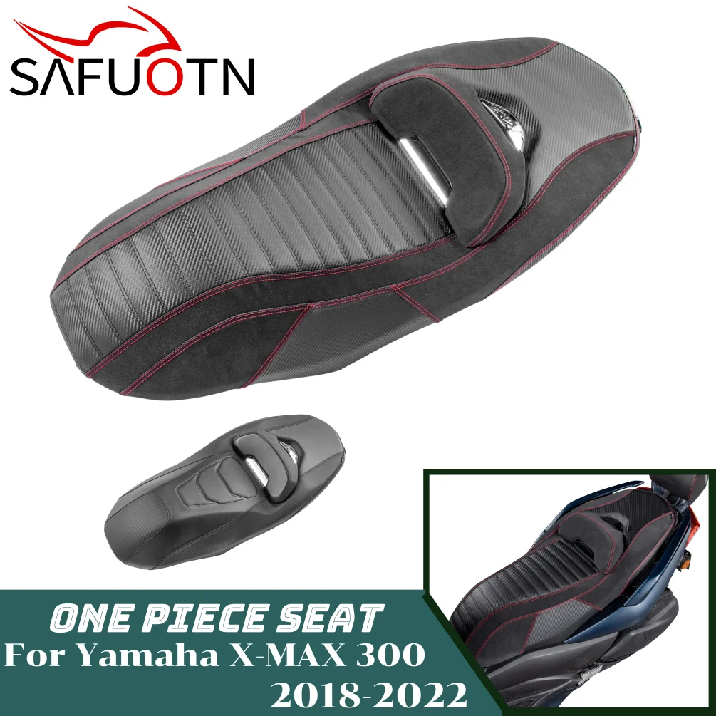 Motorcycle One Piece Retro Seat Cushion Pad For Yamaha X-MAX 300 2018-2022 X-MAX300 XMAX300 Front Driver Rear Passenger Seat