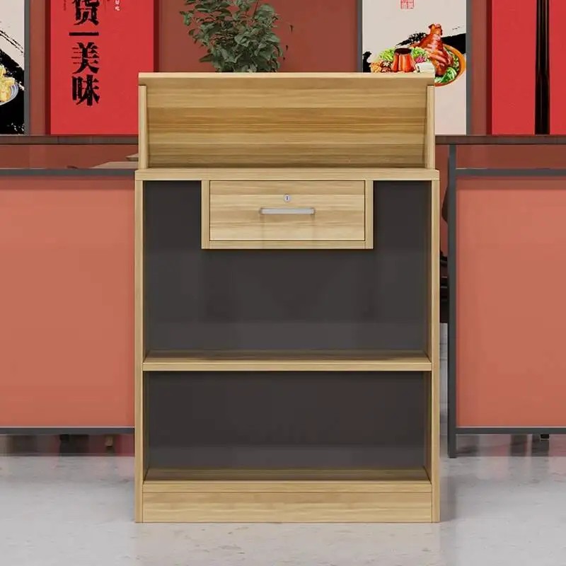 Moderner Luxus-Empfangstresen, hoher nordischer einfacher Glamour-Bartheke, hochwertige ästhetische Comptoir Magasin, kommerzielle Möbel