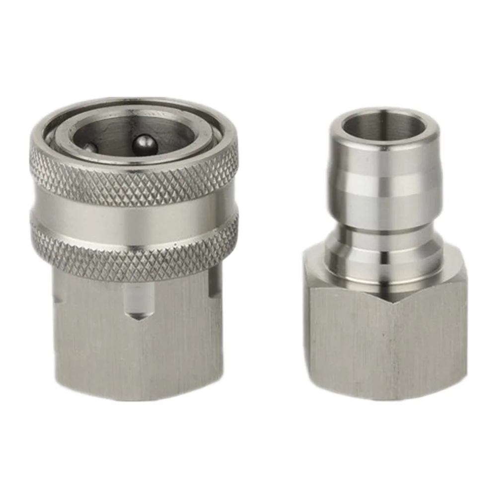 1pc ZG1/2 ZG1 Quick Connector Stainless Steel Hydraulic Quick Connectors TSP Series For Flushing High-pressure Water Cleaning