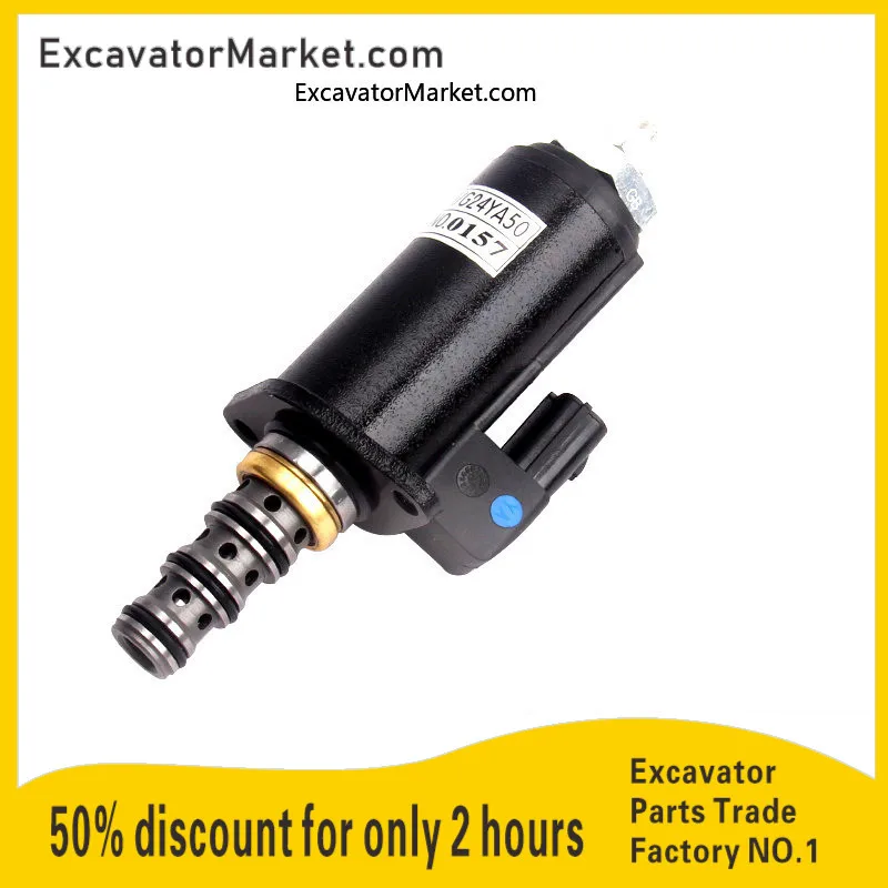 For Carter E200/320B/C/D Proportional Solenoid Valve Rotary Brake CAT Blue Dot Solenoid Assembly High Quality Excavator Spare