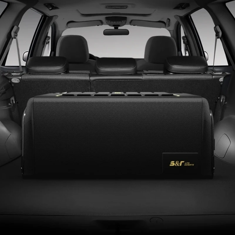 Car Trunk Organizer Box Large Capacity Auto Multiuse Tools Storage Bag Oxford Cloth Folding Emergency Storage Solution